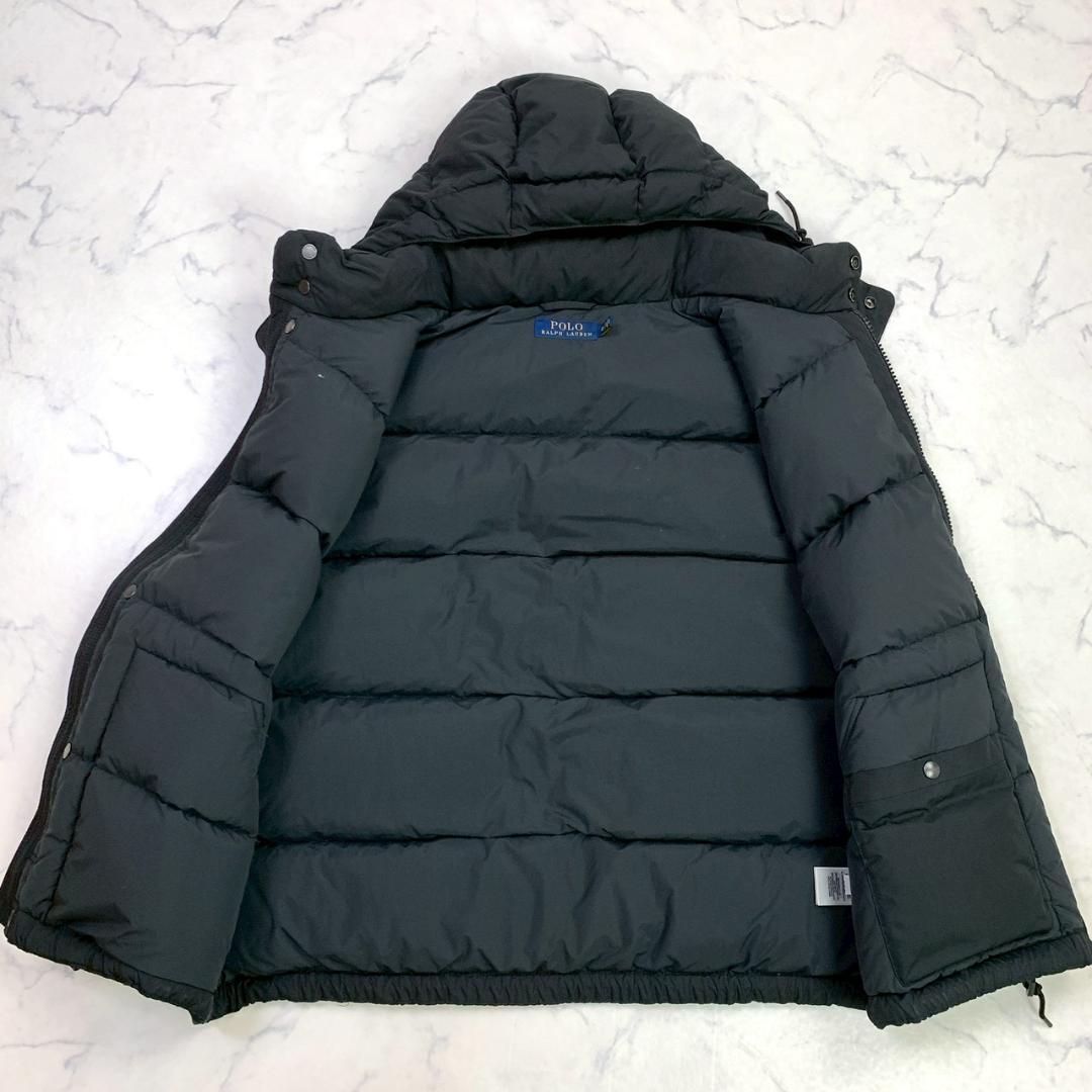ポロラルフローレン ダウンベスト ポニー刺繍 ブラック XL　E057