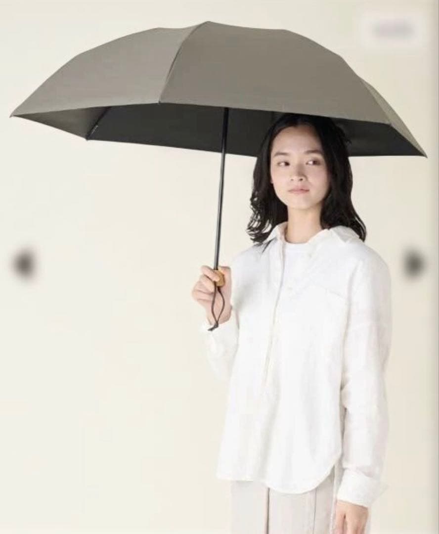 【美品】SUN BARRIER 100 折りたたみ日傘 3段折 / 無地