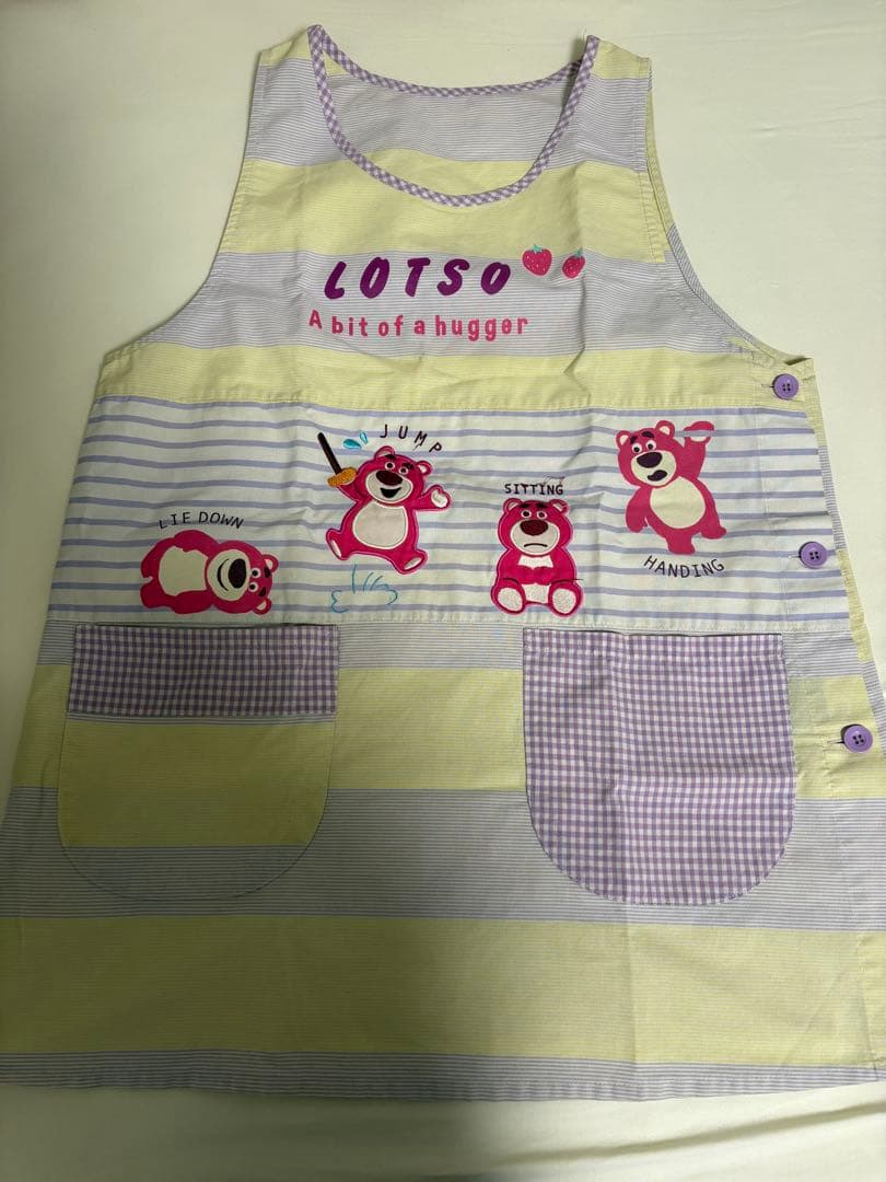 保育士 キャラクターエプロン7枚 まとめ売り バラ売り可