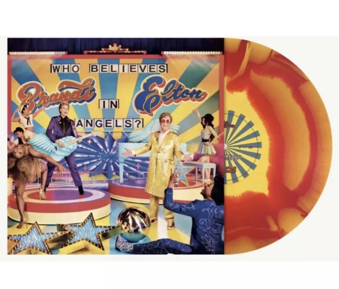 elton john brandi carlileレコード　マーブルレッドカラー