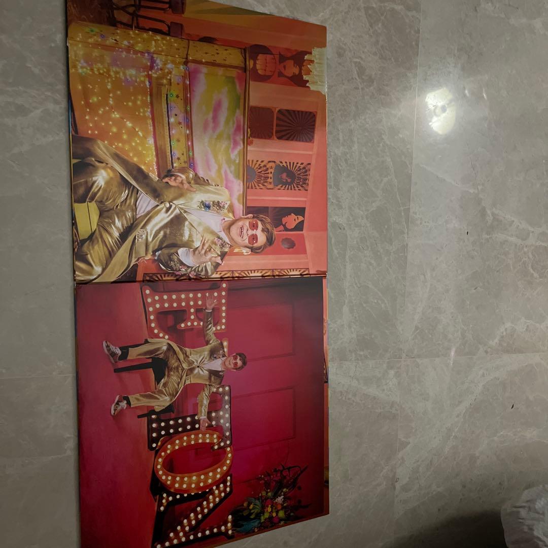 elton john brandi carlileレコード　マーブルレッドカラー