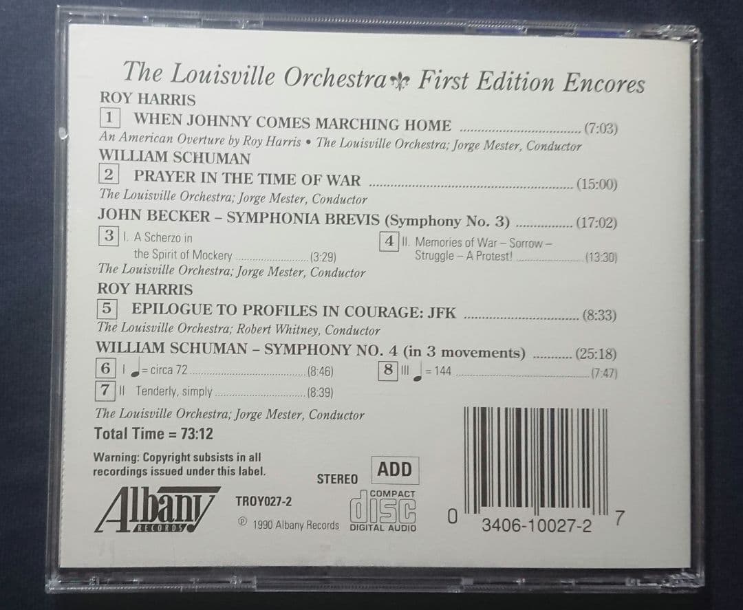 ルイヴィル管 アメリカ管弦楽作品集 2点セット