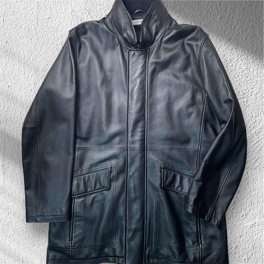 極美品 ダーバン DURBAN カーコート レザー 革 2way フード付