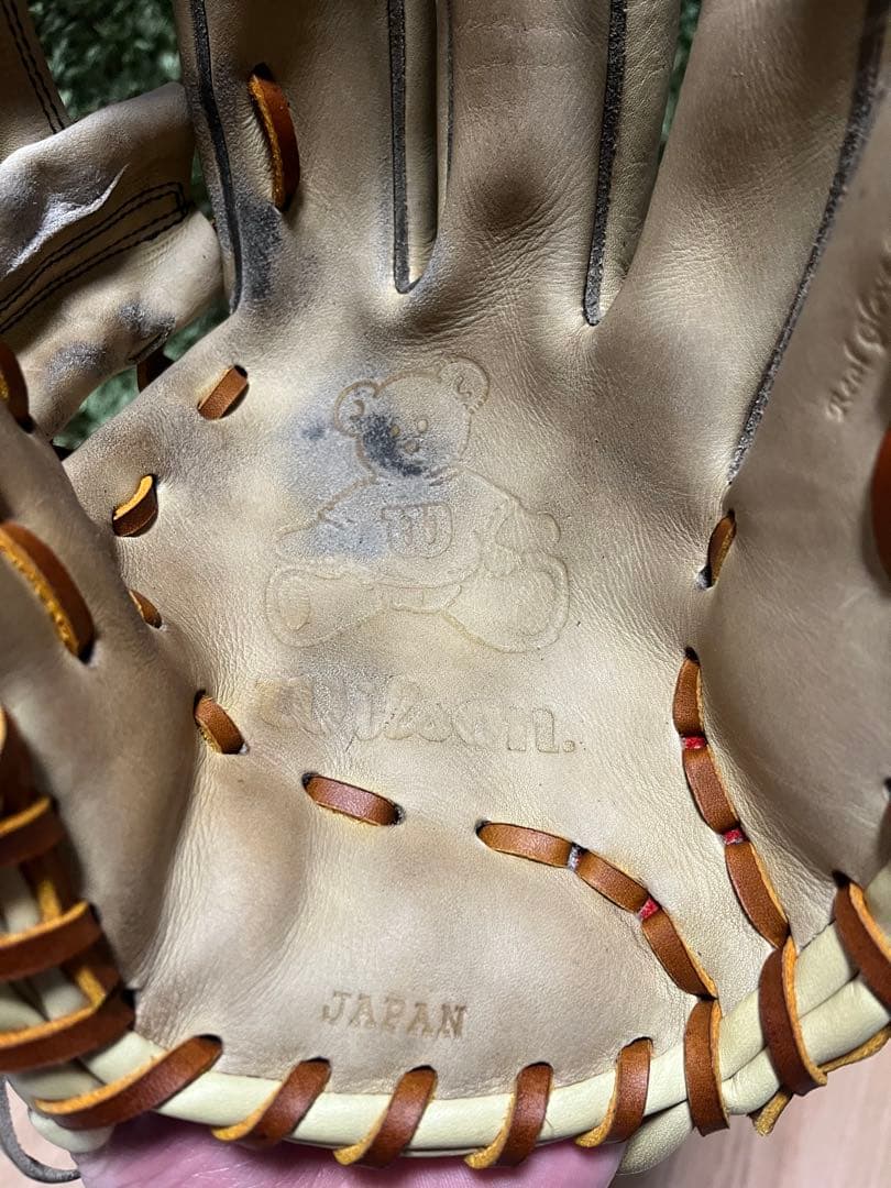 ウィルソンスタッフ 硬式内野手用87型 プレミアムキップレザー キャメル