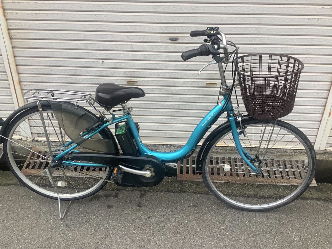 ヤマハ新機種電動アシスト自転車pas natura26インチブルーアルミボディー