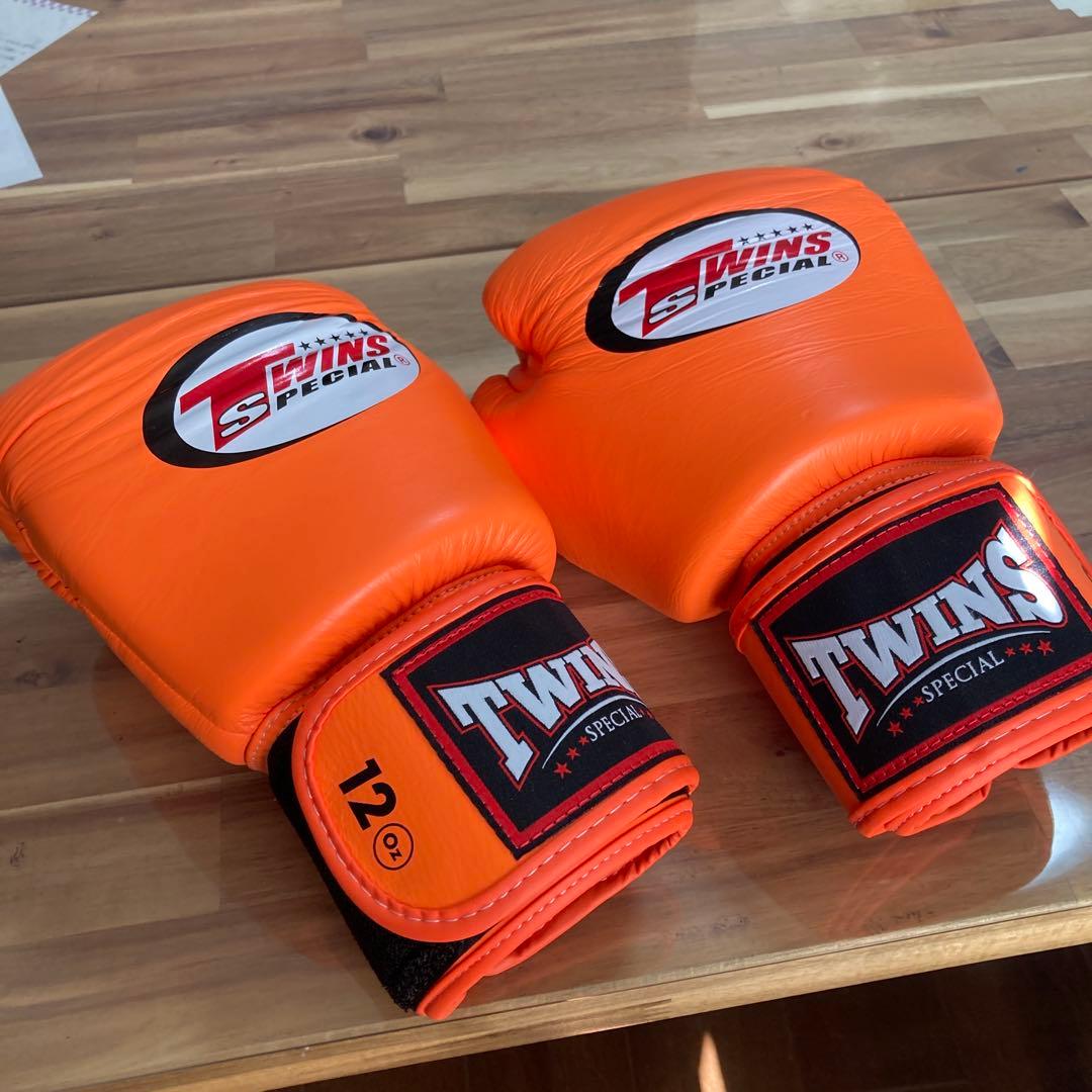 TWINS SPECIAL ボクシンググローブ 12oz オレンジ