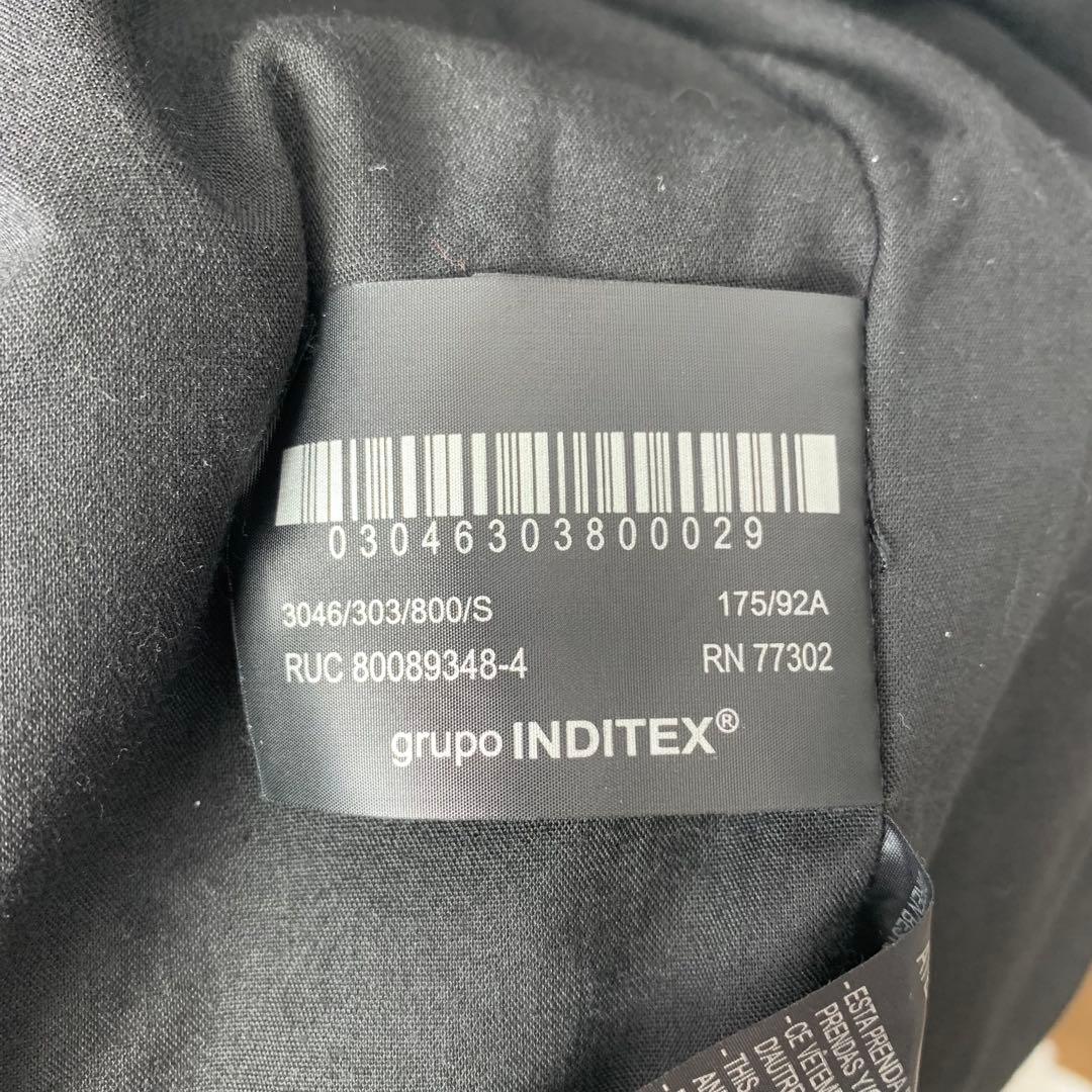 24AW 美品 ZARA フェイクレザーボンバージャケット S ブラック