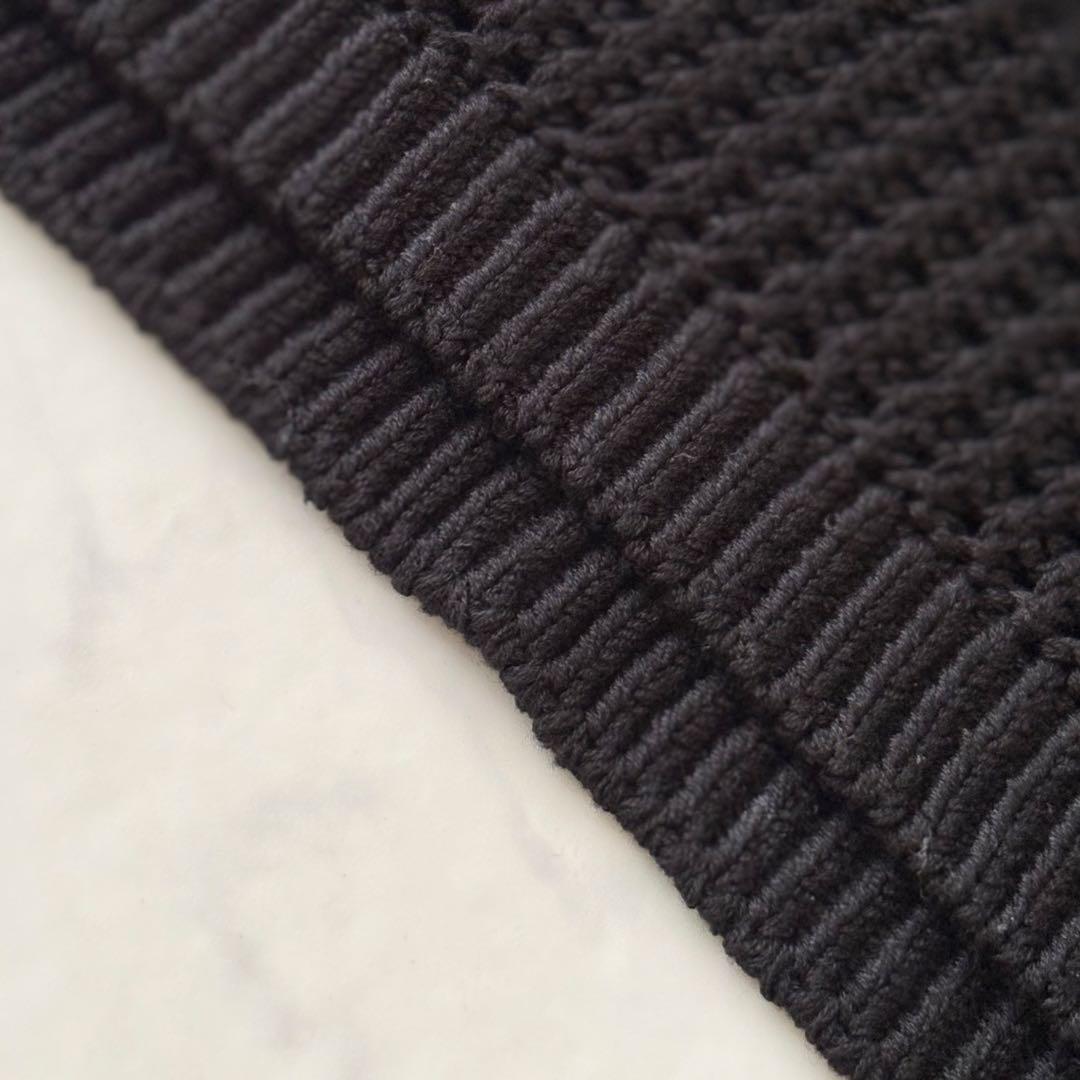 theory セオリー ニット ベスト S ブラック コットン 黒 新品