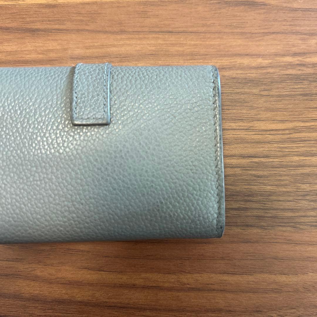 SAINT LAURENT グレー レザー キーケース