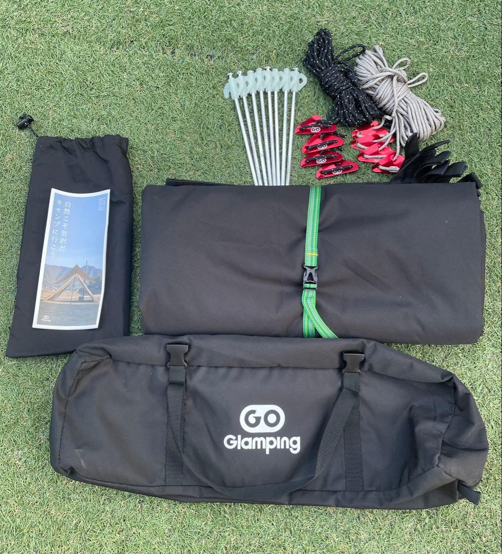 GO Glamping HENGEN+スクエアTCタープ350 ブラック　極美品