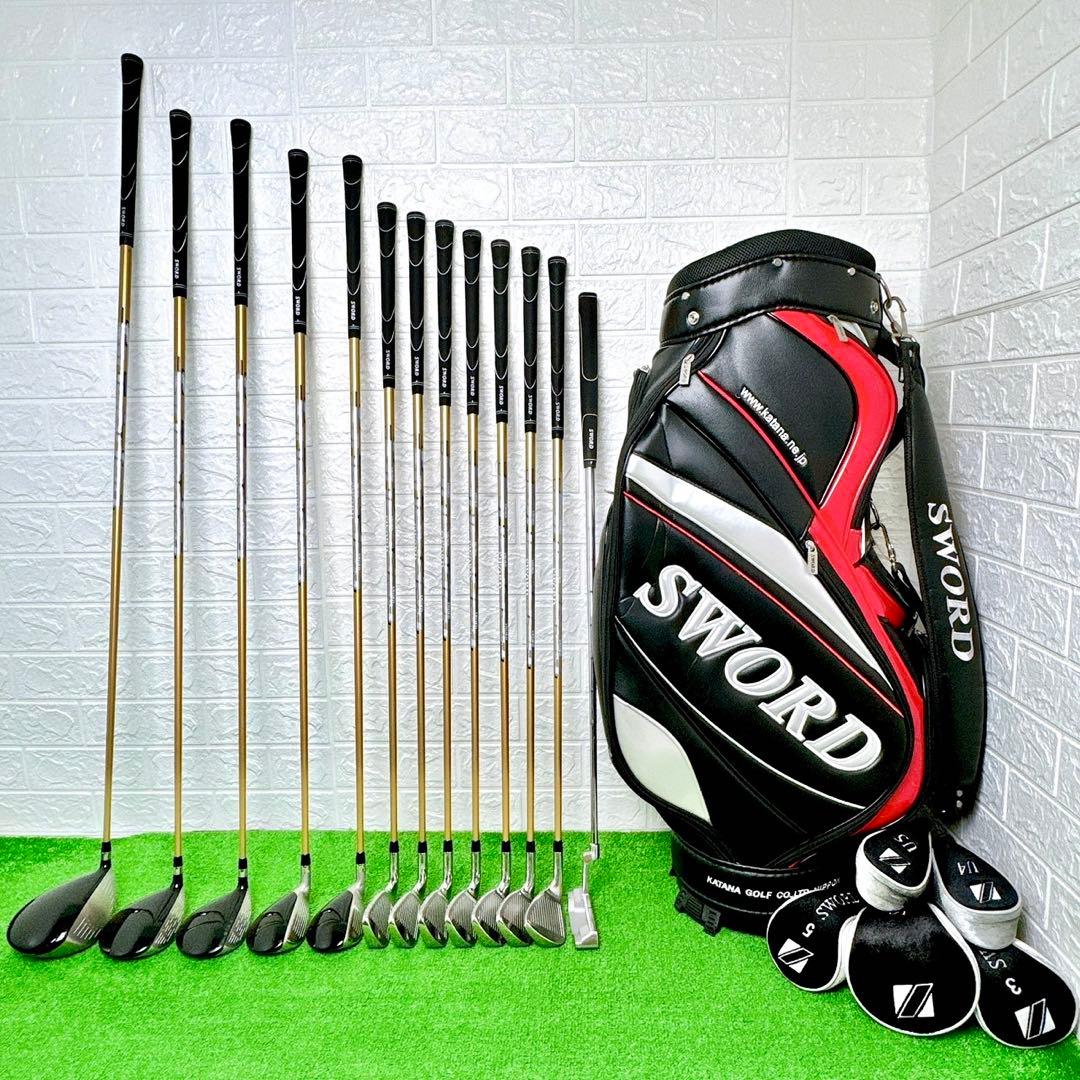 【高級ブランド】カタナゴルフ SWORD ATC589 メンズ 13本フルセット