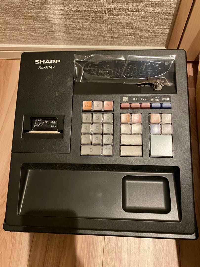 電子レジスタシャープ　SHARP レジスター　レジ　XE-A147-B