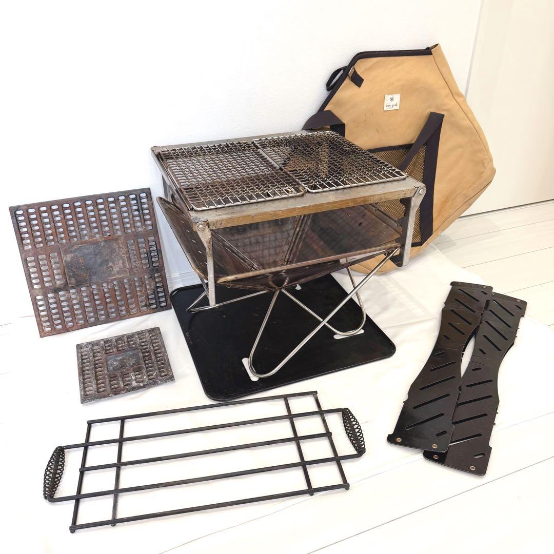  Peak スノーピーク 焚き火台Ｌ　付属品多数 収納バッグ付