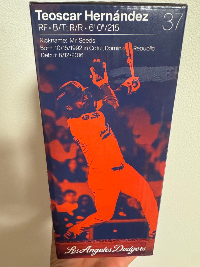 ドジャー・スタジアム球場配布 テオスカー•ヘルナンデス ボブルヘッド 非売品