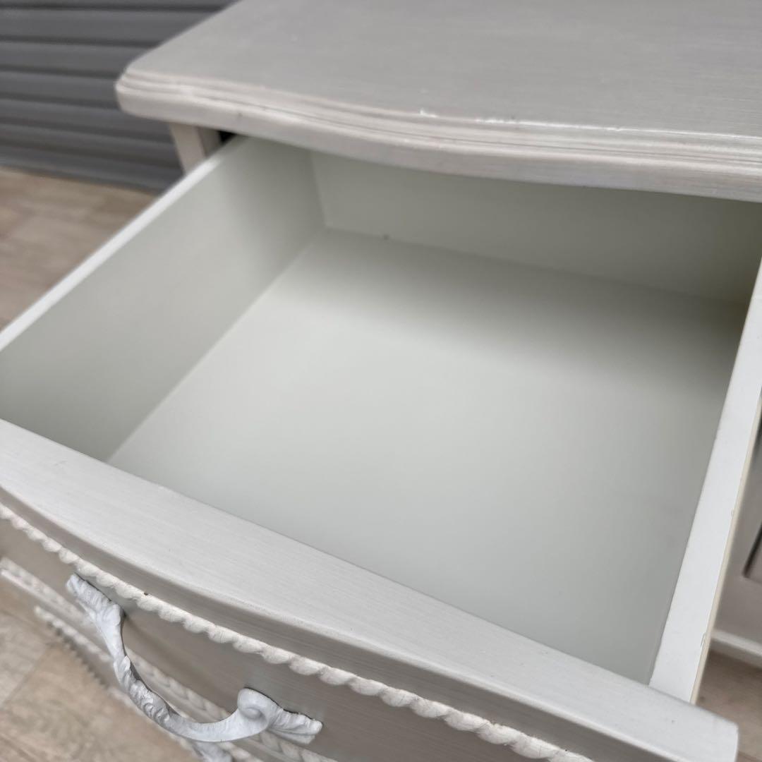 姫家具　テレビボード　フレンチ　白家具　猫脚　アンティーク調