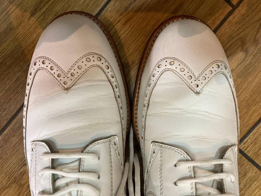 ウォルター・ジェヌイン（Walter Genuin）ゴルフシューズ白25.5