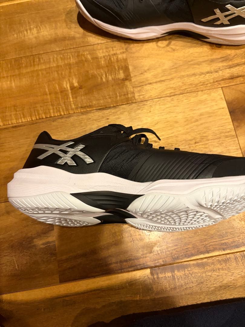 ASICS バレーボールシューズ ブラック/シルバー28センチ