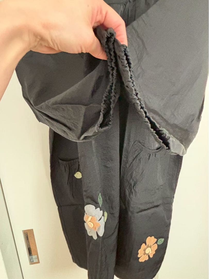 月末大特価❗️belpaci ベルパーチ　さえら　花モチーフ　割烹着　エプロン