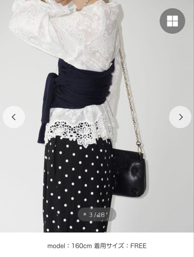 完売品　chuclla ニットビスチェ