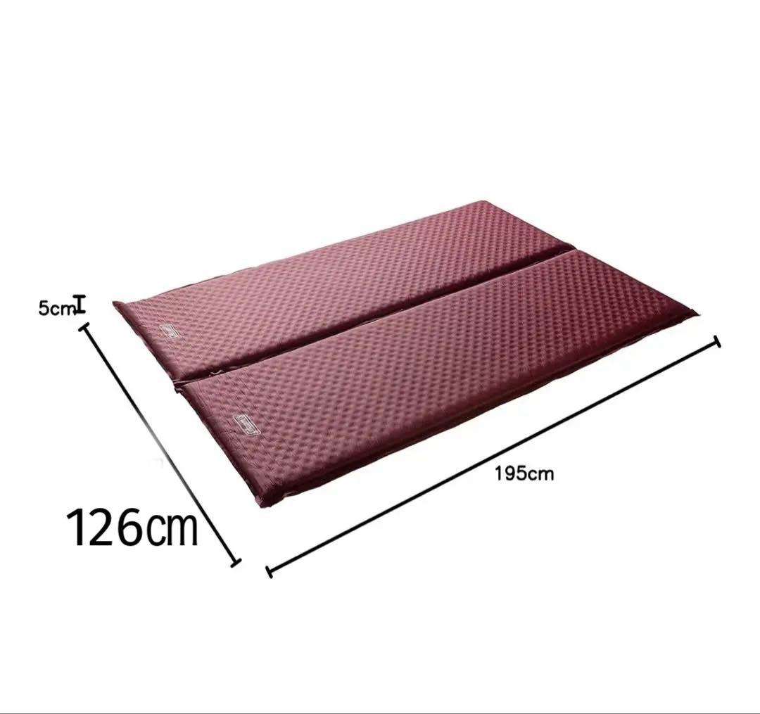 コールマン/テントマット/キャンパーインフレーターマットダブル/2人用/ボルドー