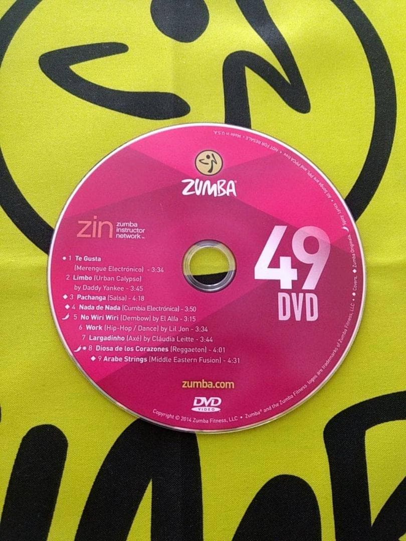 ZUMBA　ズンバ　ZIN49　CD ＆ DVD　インストラクター専用　希少品
