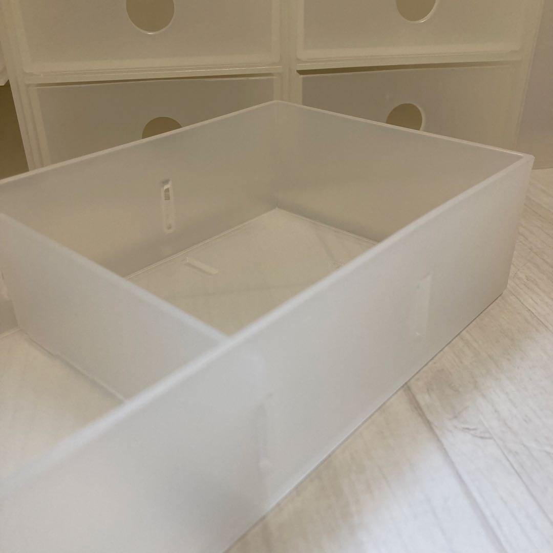 【4点セット】無印良品 ポリプロピレン小物収納ボックス 半透明 3段 6段