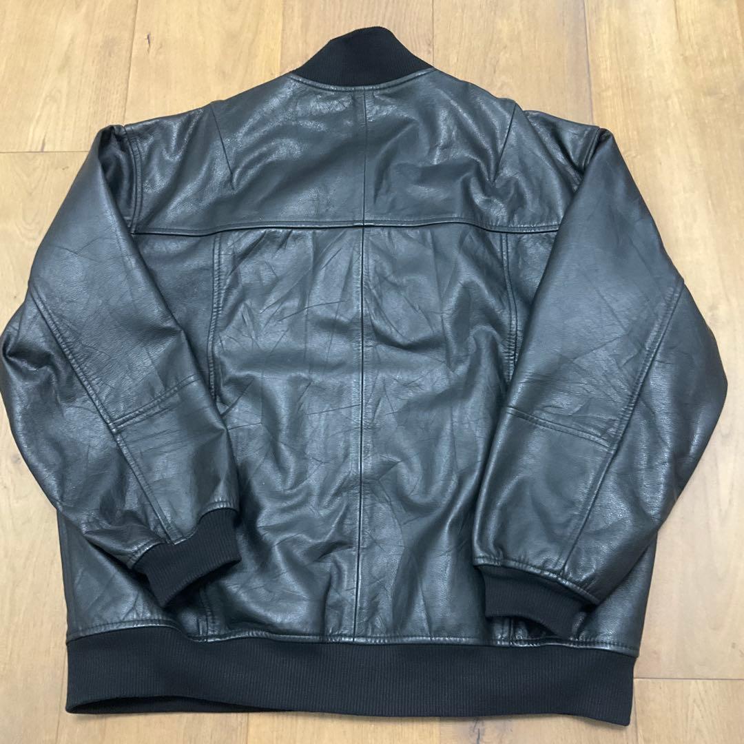 美品　yoused レザースタジャン ブルゾン スタジアム