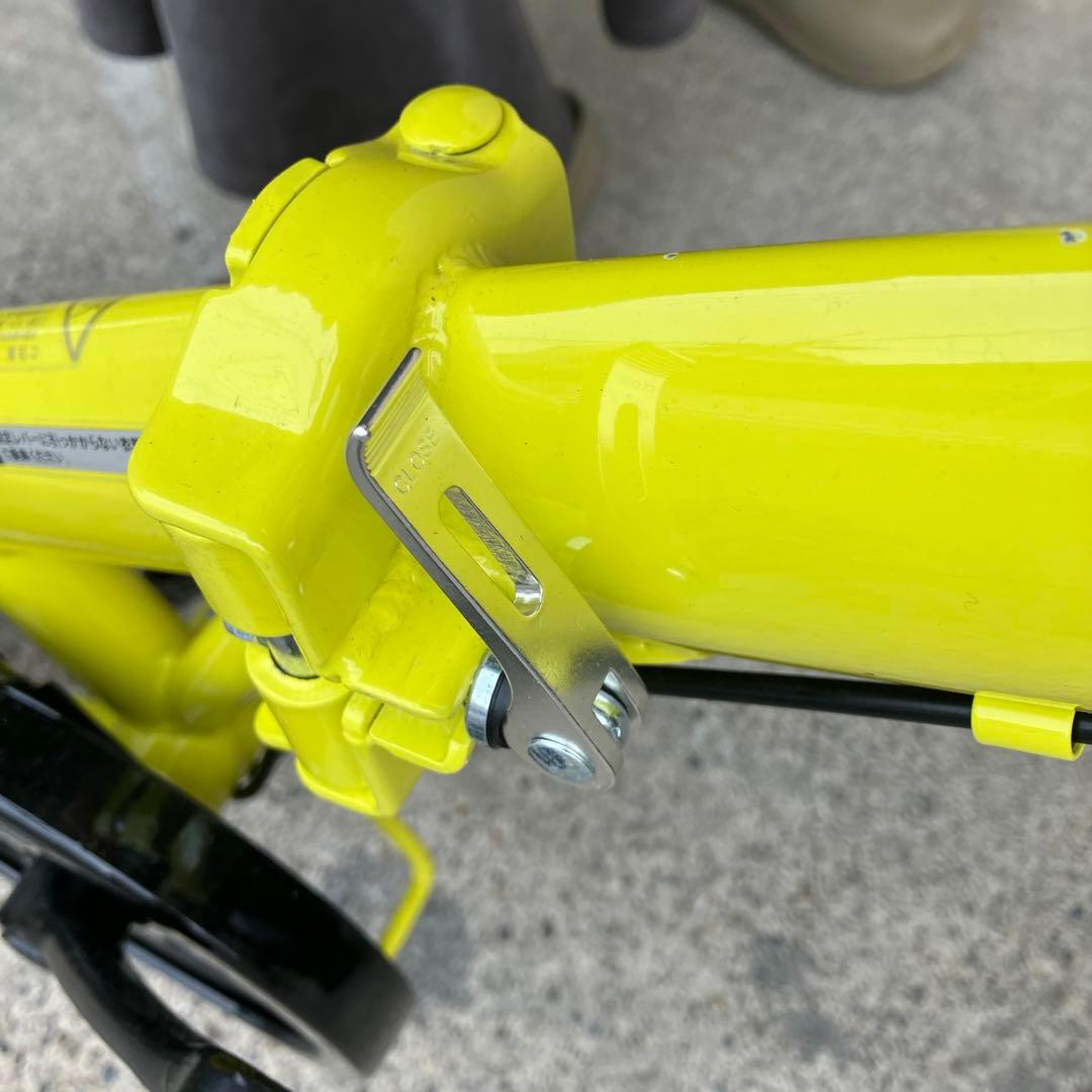 トリシーナ 折り畳み自転車 20インチ 外装6段 イエロー【f319fb52】