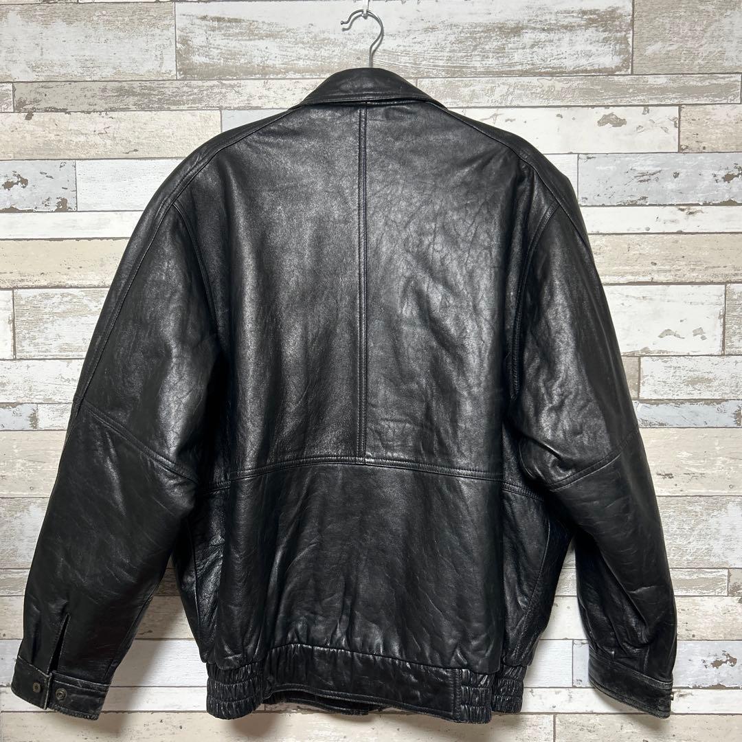 90s DURANTE デュランテ　レザージャケット ボンバー　羊革