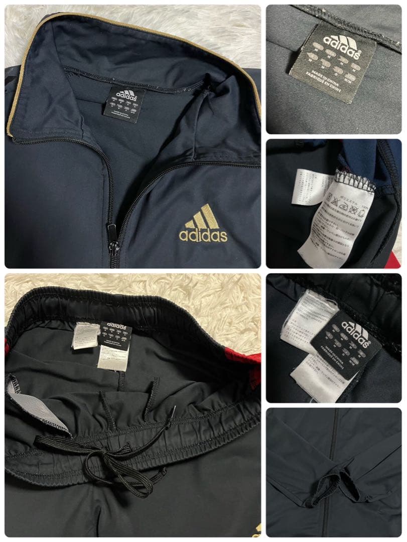 adidas アディダス　ジャージ　セットアップ　スポーツウエア　上下　Oサイズ