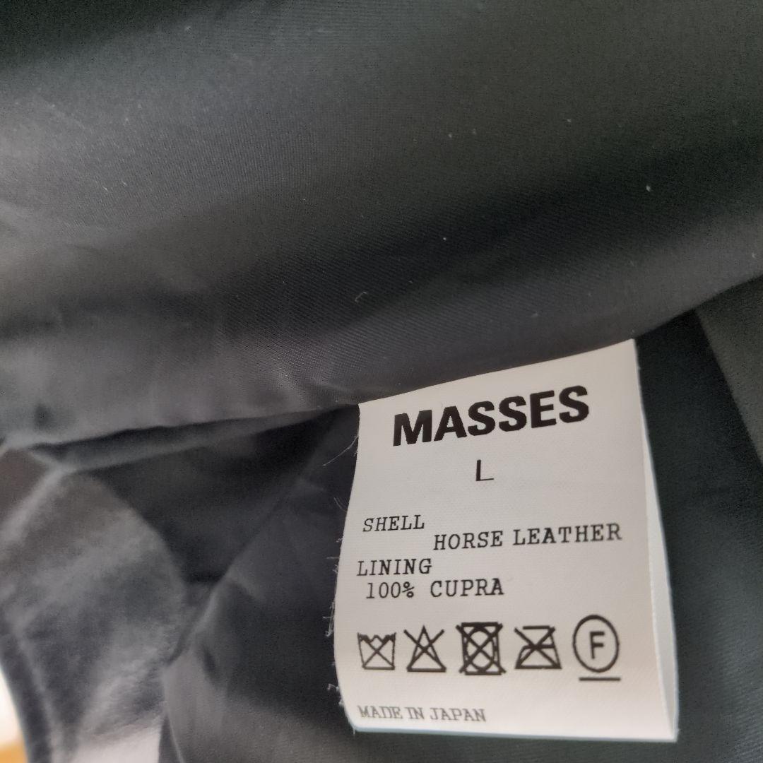 ジャケット・アウター MASSES HORSE LEATHER SHIRT VINTAGE W