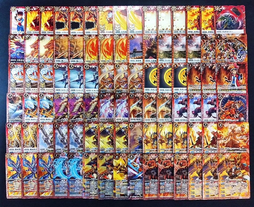 武竜ソウルドラゴンデッキ/調整込90枚/烈火幸村/バーニングソウルドラゴン