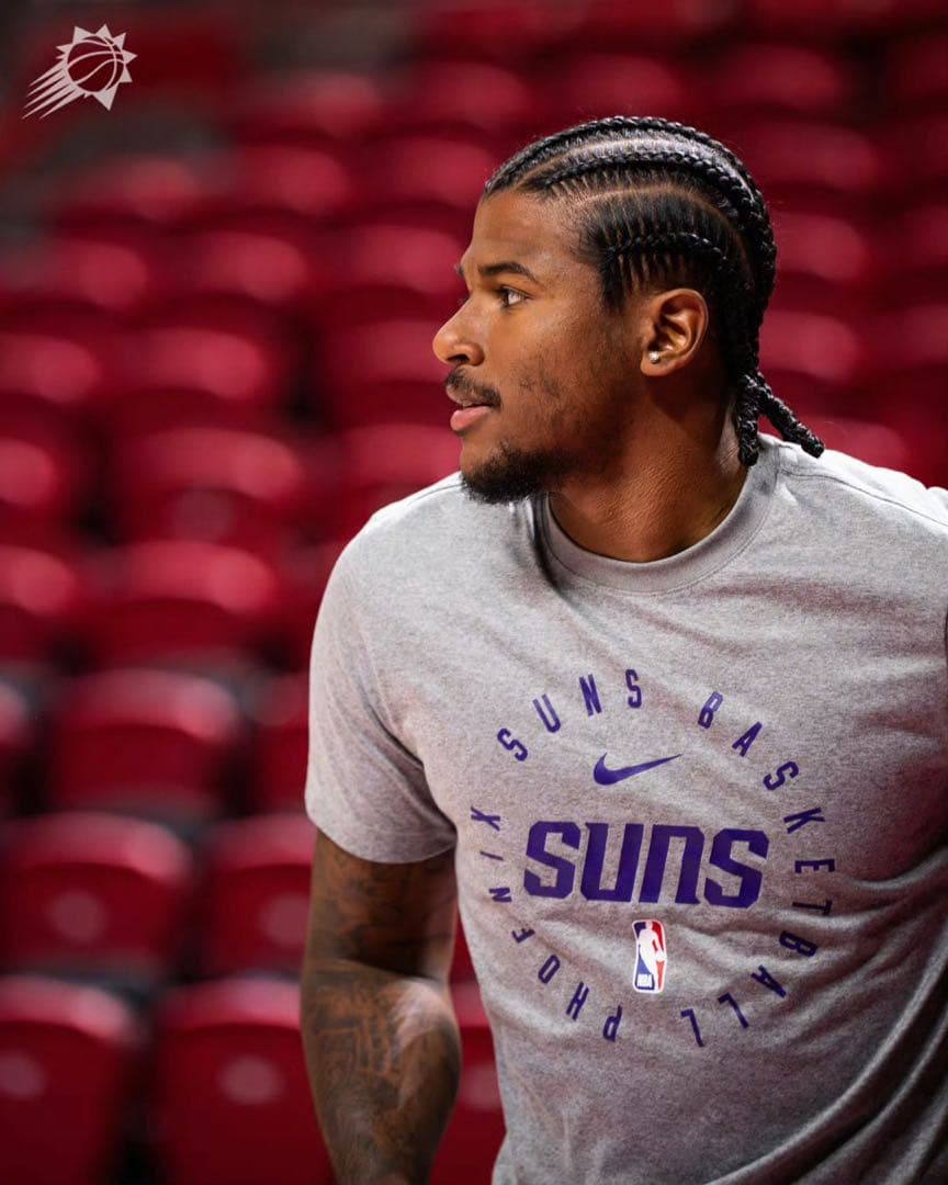 ナイキSunsサンズNBA25シーズン選手支給品プラクティスノースリーブMサイズ