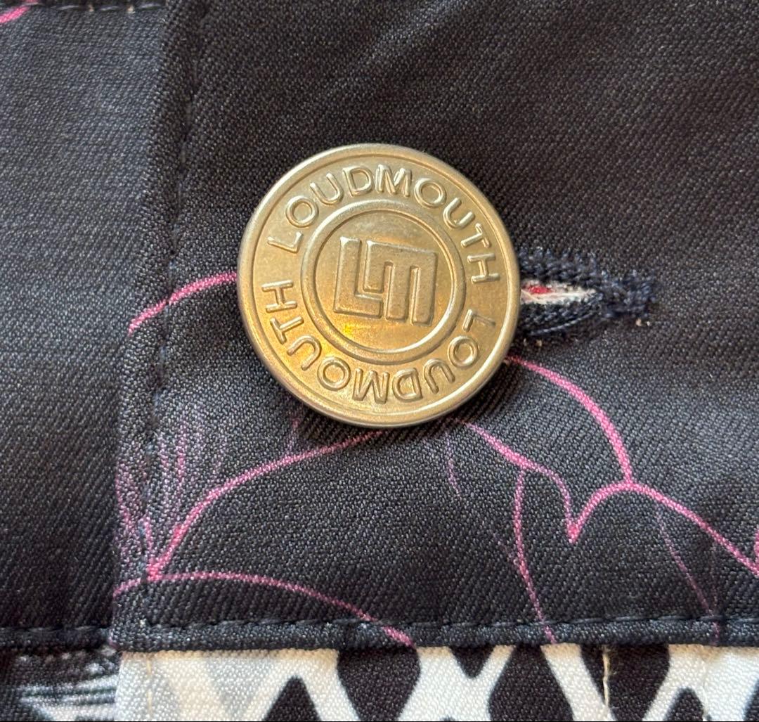 【新品タグ付】ラウドマウス Loudmouth スカル 薔薇 ゴルフウェアセット