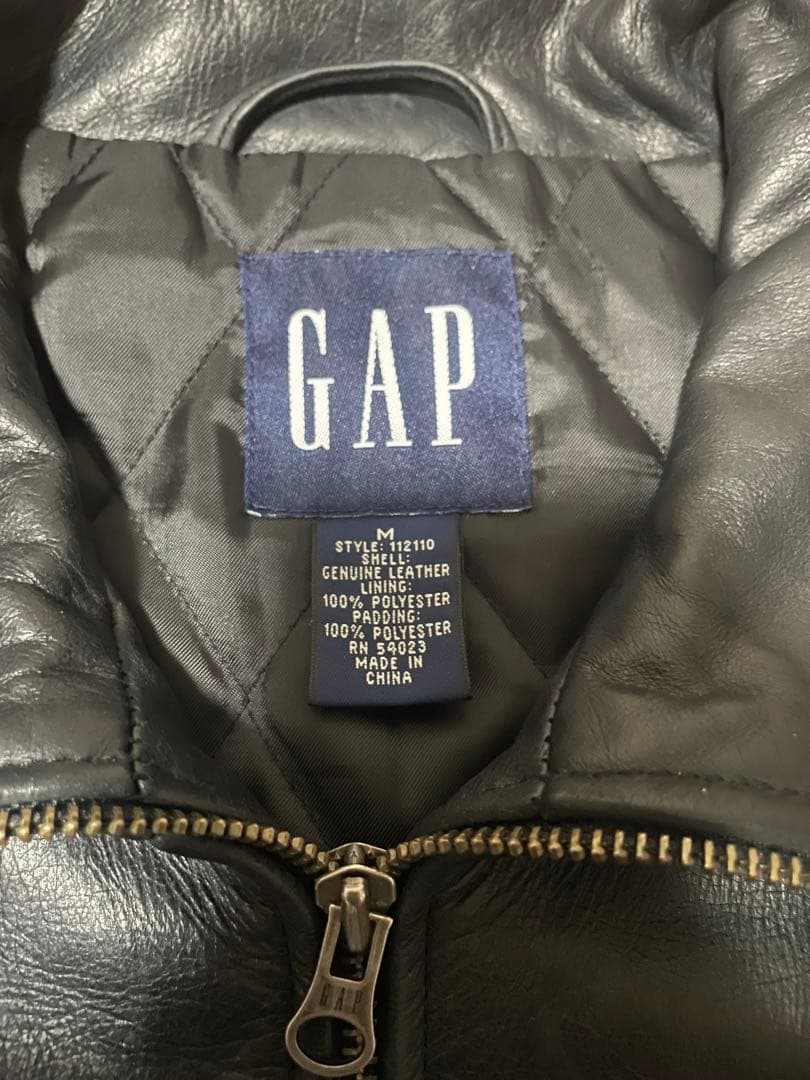 【極上】OLD GAP オールドギャップ 本革 レザージャケット キルティング