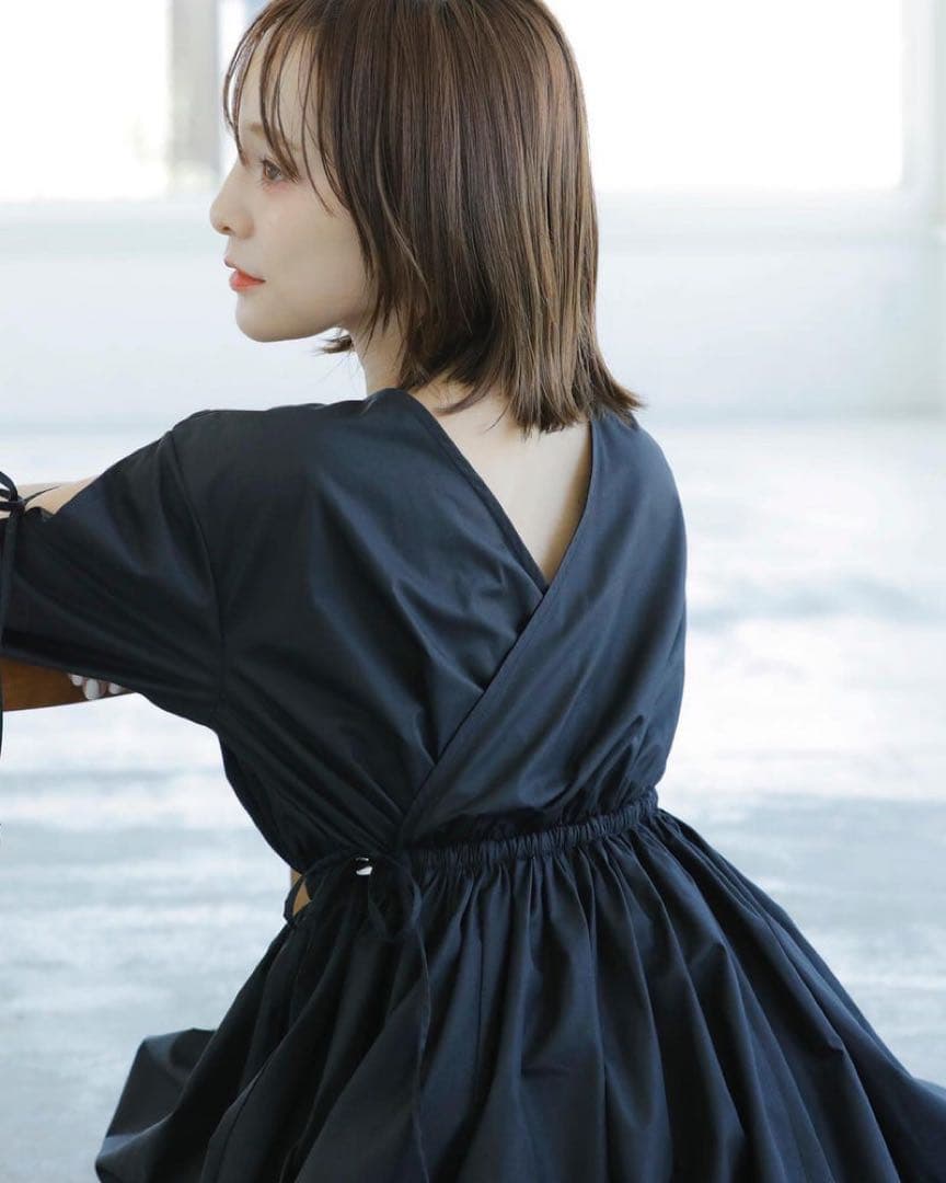 アンリアン 田中亜希子 オーロラドレス 2way ロング フレア ワンピース