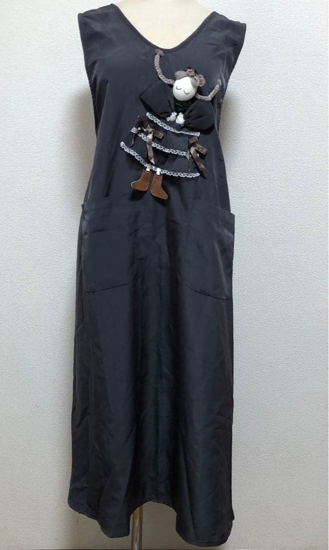 【mirei】お人形モチーフエプロンドレス ワンピース