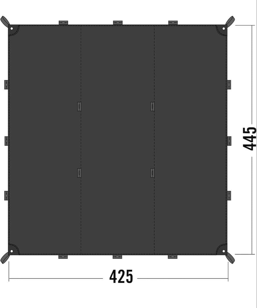 TATONKAタトンカ　TARP タープ 1 TC 黒　限定カラー　ロープ4本
