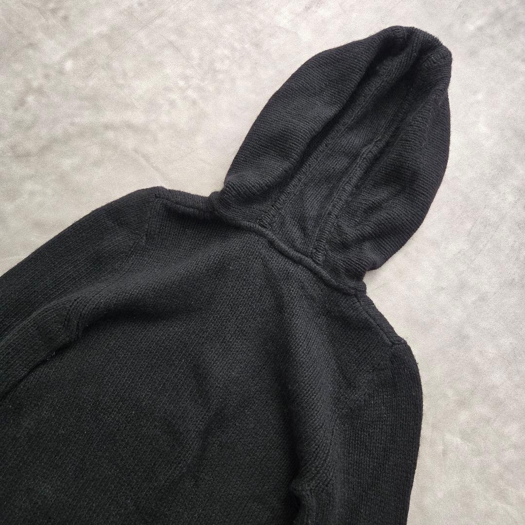 希少 BURBERRY BLUE LABEL ニット素材 ジップアップパーカー