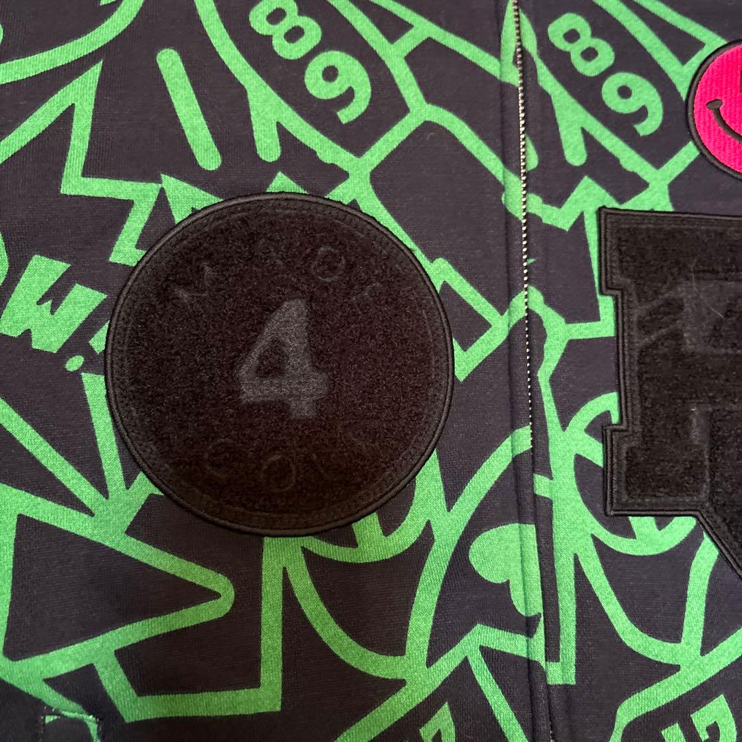 パーリーゲイツ 裏起毛 スウェット ジップジャケット ネイビー系 サイズ：1