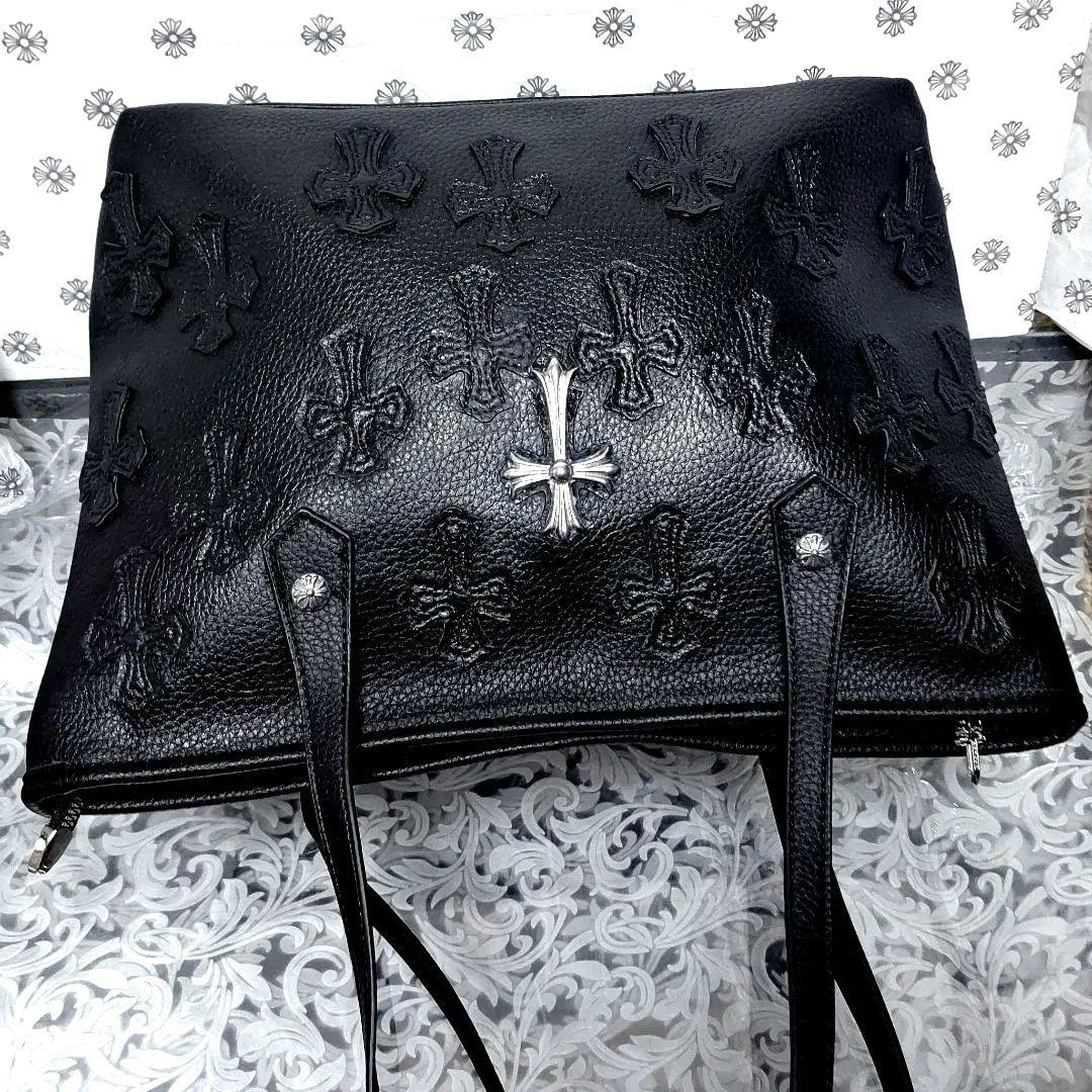 圧巻 19セメタリークロス & 1ポイントクロス レザー トートバッグ