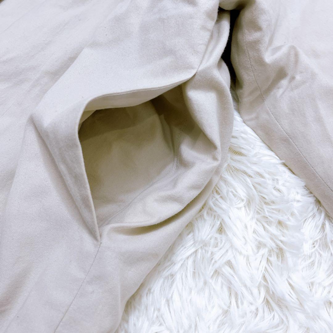 evam eva コットン パディング コート 中綿 ノーカラー ベージュ