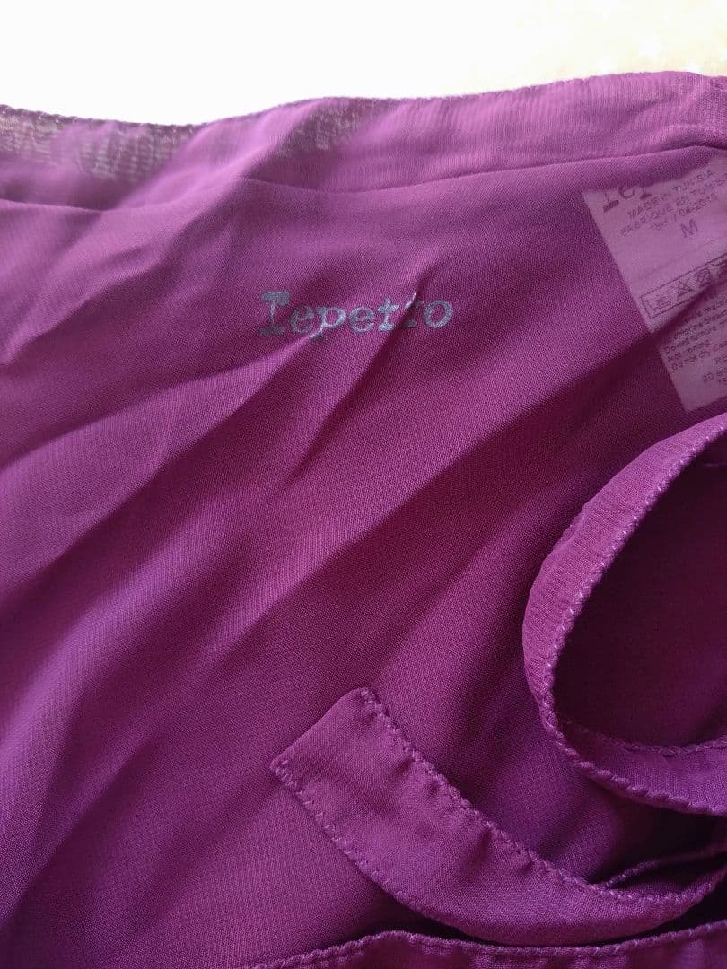 ☆新品未使用☆Repetto パープルシフォンスカート M