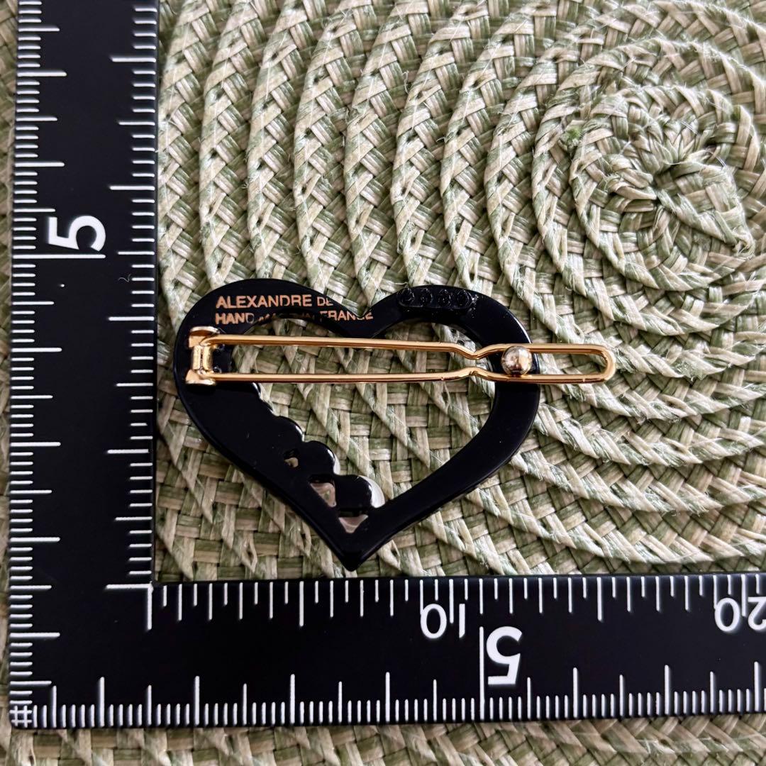 アレクサンドルドゥパリ ハート　パール ボールピン ヘアピン