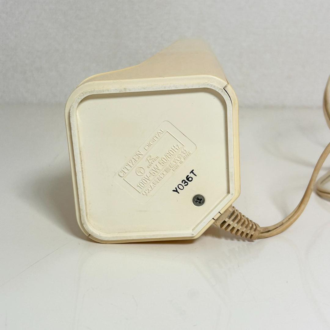 ●CITIZEN SAND GLASS サンドグラス デジタル置時計 ホワイト