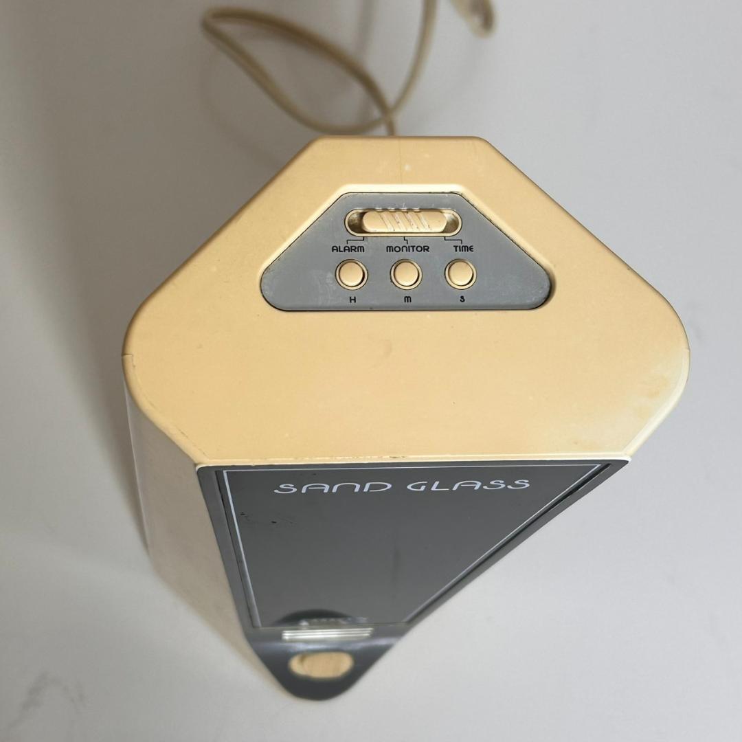 ●CITIZEN SAND GLASS サンドグラス デジタル置時計 ホワイト