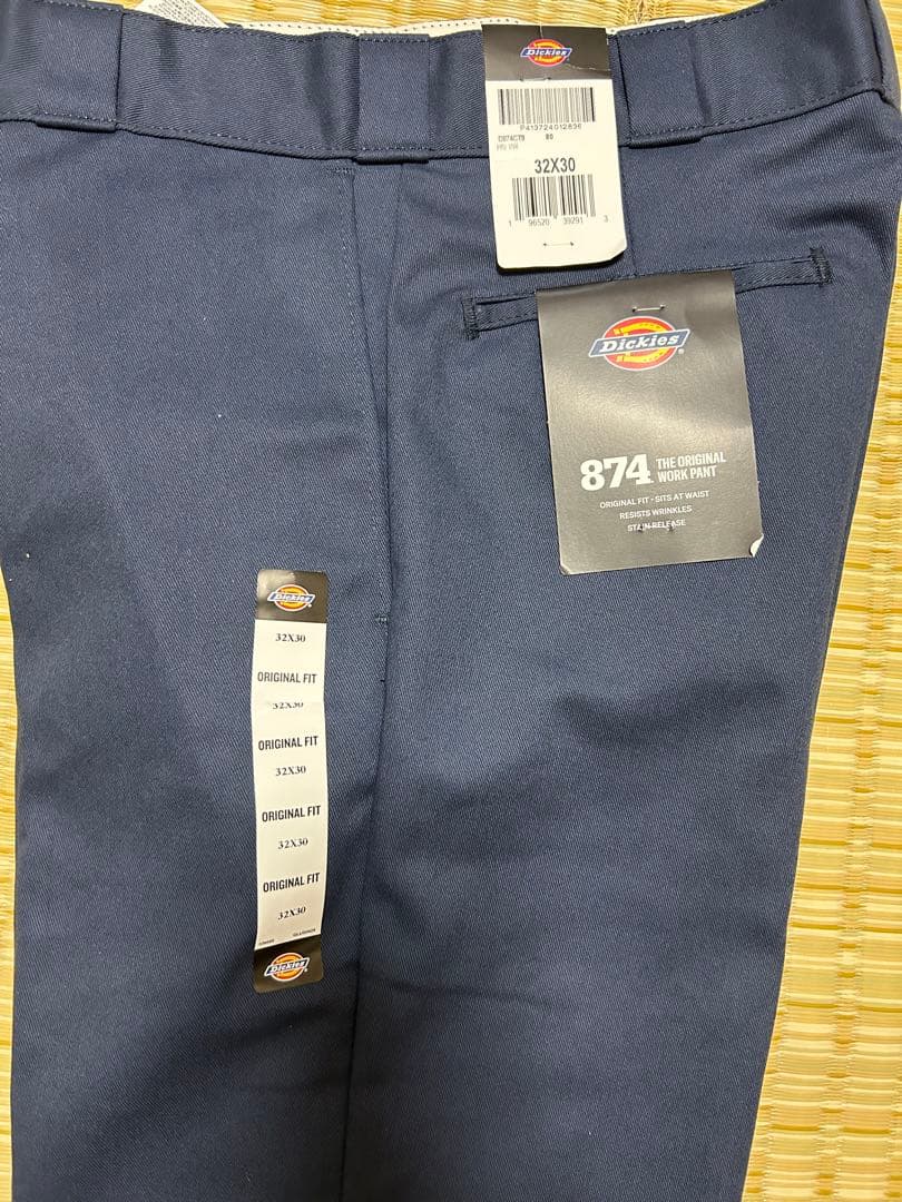 短期値下げ未使用品　W32L30キムタク HTC 紺　ネイビー　Dickies