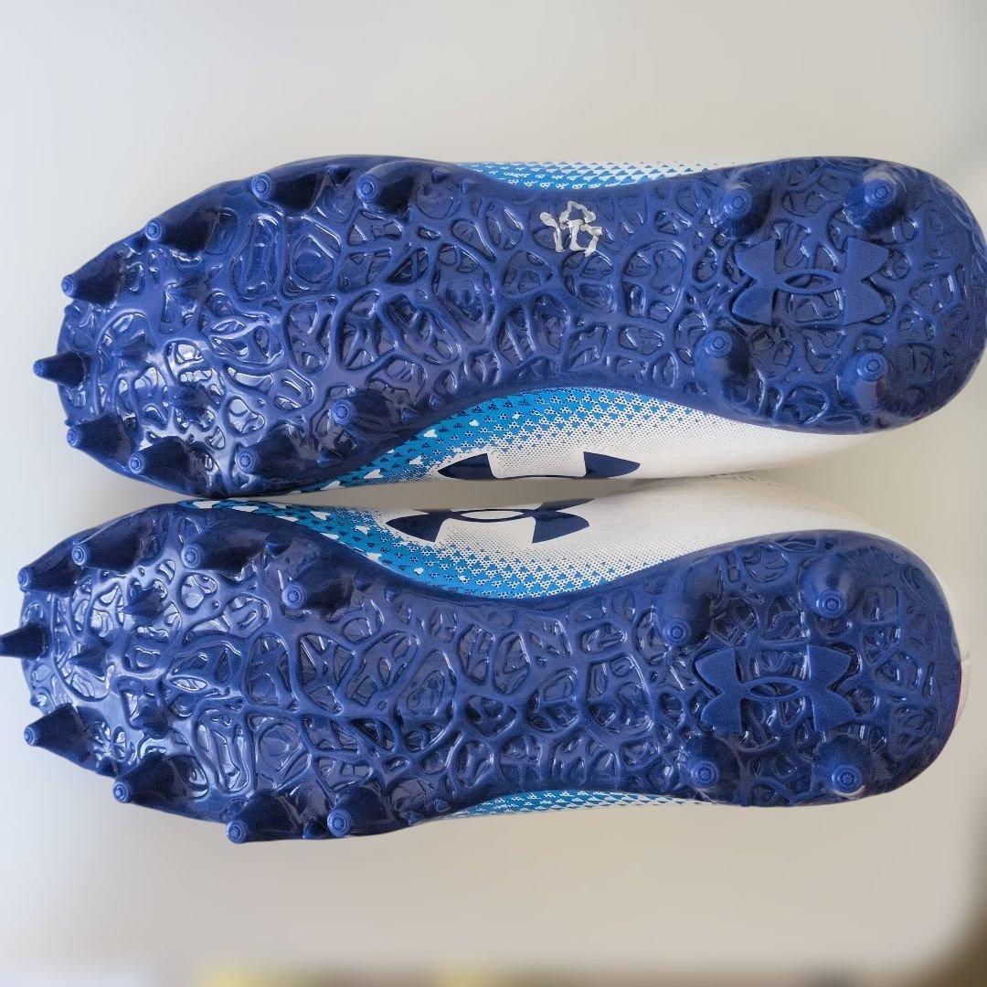 Under Armour サッカーシューズ 4Y ホワイト/ブルー