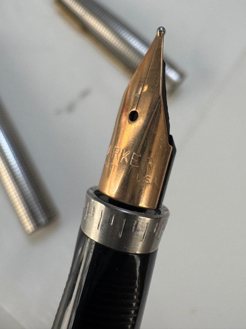 パーカー万年筆 70年代 スターリングヴェルメイユ 14K sẽ PARKER