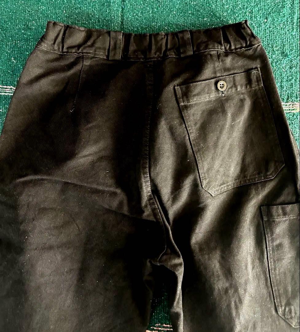 スイス軍 ワークパンツ ミリタリーパンツ ベイカーパンツ SPILAG 後染黒